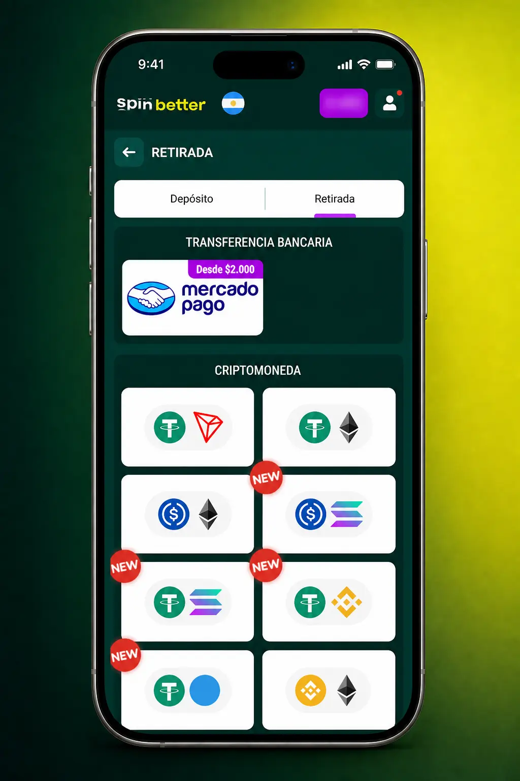 Pasos para retirar dinero en SpinBetter: elegí método de pago, ingresá el monto y confirmá el retiro en tu cuenta.