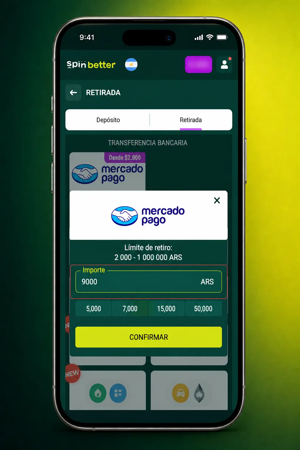 Pasos para retirar dinero en SpinBetter: elegí método de pago, ingresá el monto y confirmá el retiro en tu cuenta verificada.