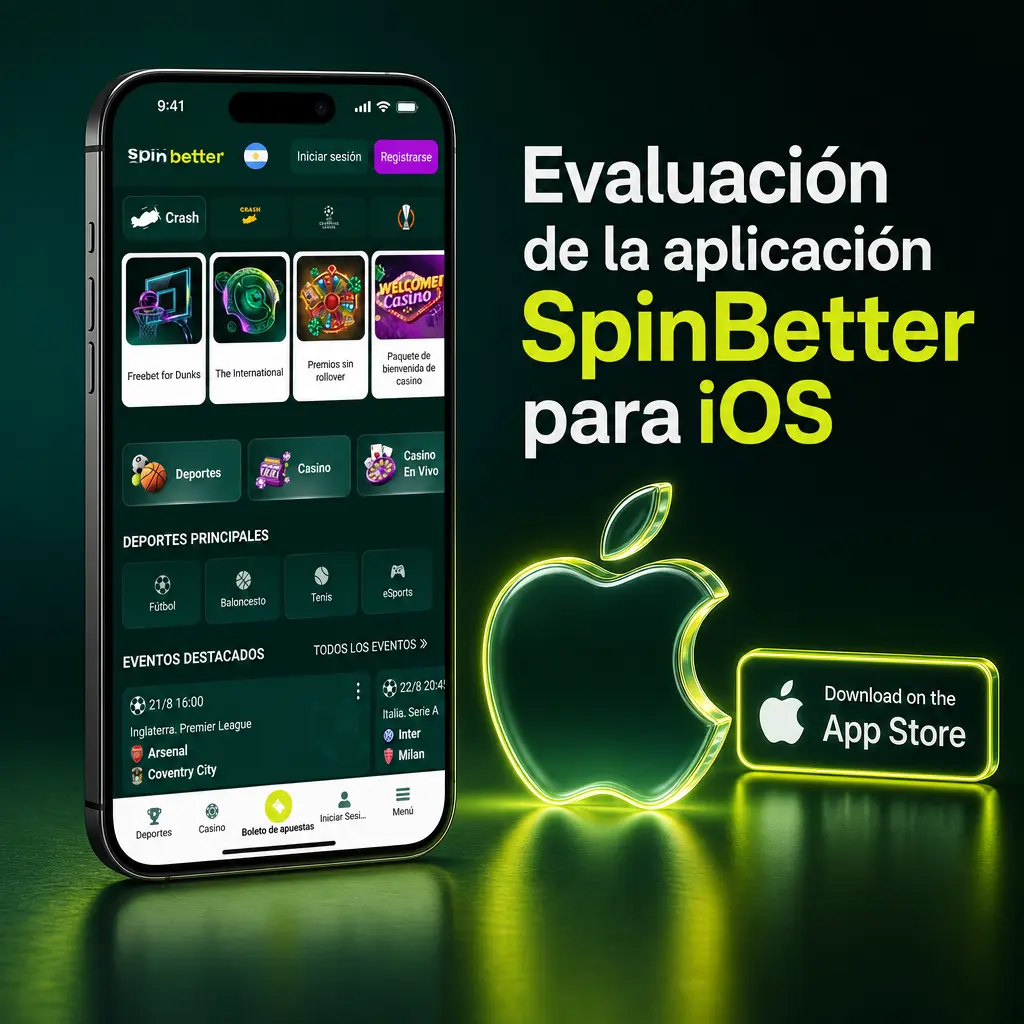 Evaluación de SpinBetter en iOS: app web progresiva desde Safari, requisitos mínimos y dispositivos Apple compatibles probados.