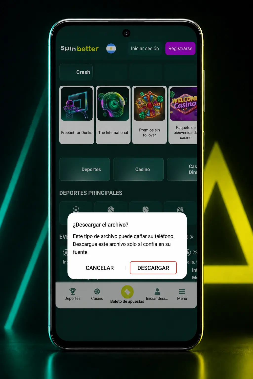 Pasos para descargar e instalar el APK de SpinBetter en Android desde el sitio oficial